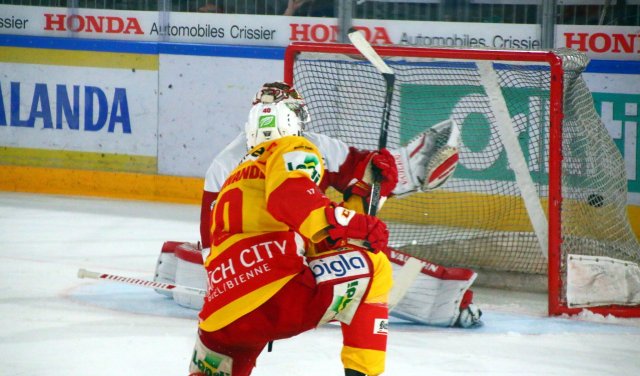 Photo hockey match Lausanne - Bienne le 15/09/2017
