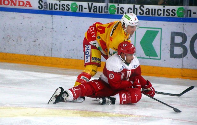 Photo hockey match Lausanne - Bienne le 15/09/2017
