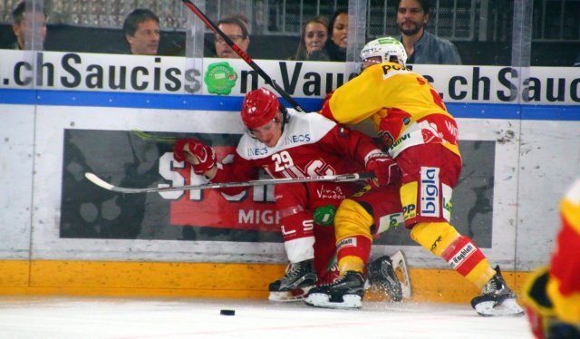 Photo hockey match Lausanne - Bienne le 15/09/2017
