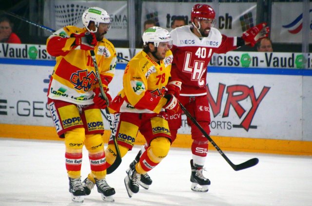 Photo hockey match Lausanne - Bienne le 15/09/2017