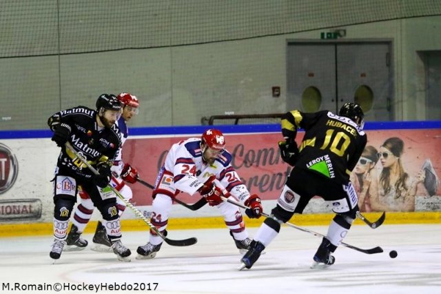 Photo hockey match Rouen - Grenoble  le 15/09/2017
