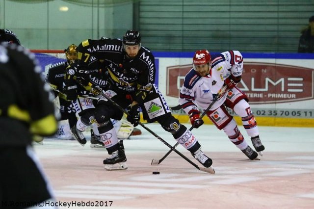 Photo hockey match Rouen - Grenoble  le 15/09/2017
