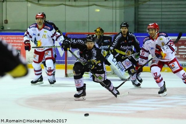 Photo hockey match Rouen - Grenoble  le 15/09/2017