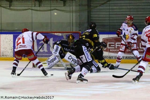 Photo hockey match Rouen - Grenoble  le 15/09/2017