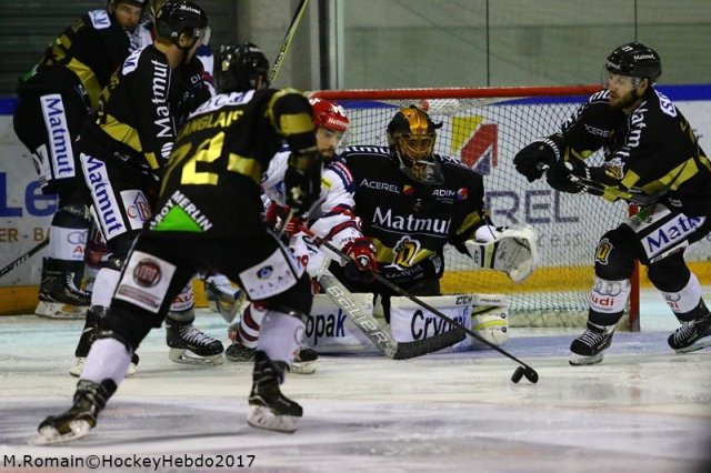 Photo hockey match Rouen - Grenoble  le 15/09/2017