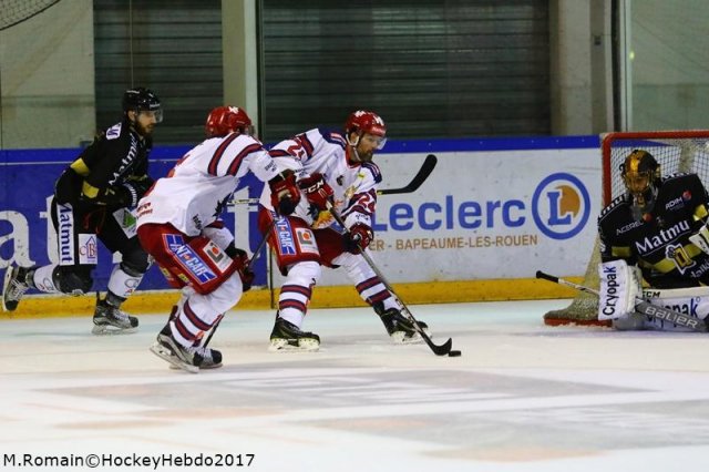Photo hockey match Rouen - Grenoble  le 15/09/2017