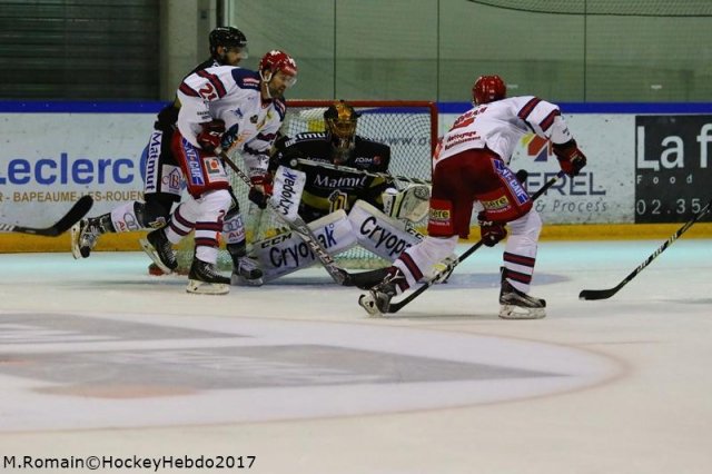 Photo hockey match Rouen - Grenoble  le 15/09/2017