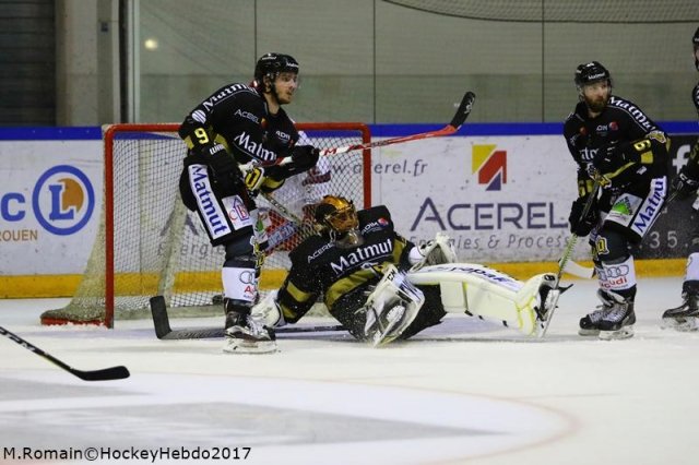 Photo hockey match Rouen - Grenoble  le 15/09/2017