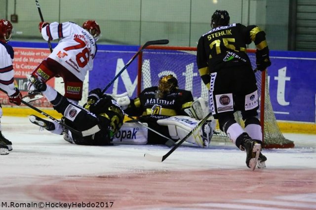 Photo hockey match Rouen - Grenoble  le 15/09/2017
