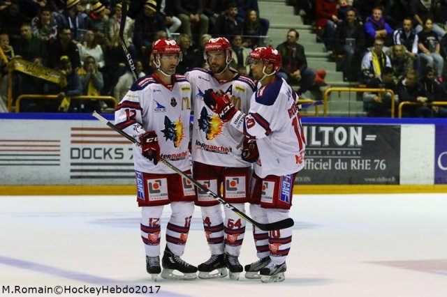Photo hockey match Rouen - Grenoble  le 15/09/2017