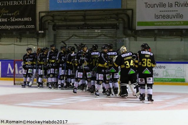 Photo hockey match Rouen - Grenoble  le 15/09/2017