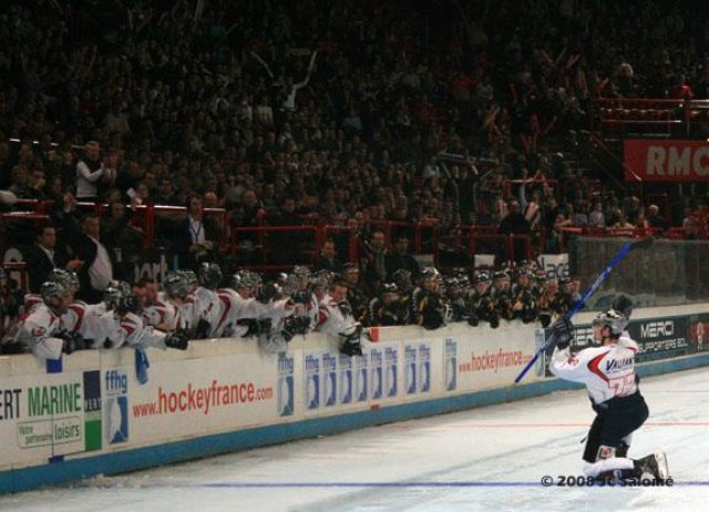 Photo hockey match Rouen - Grenoble  le 10/02/2008