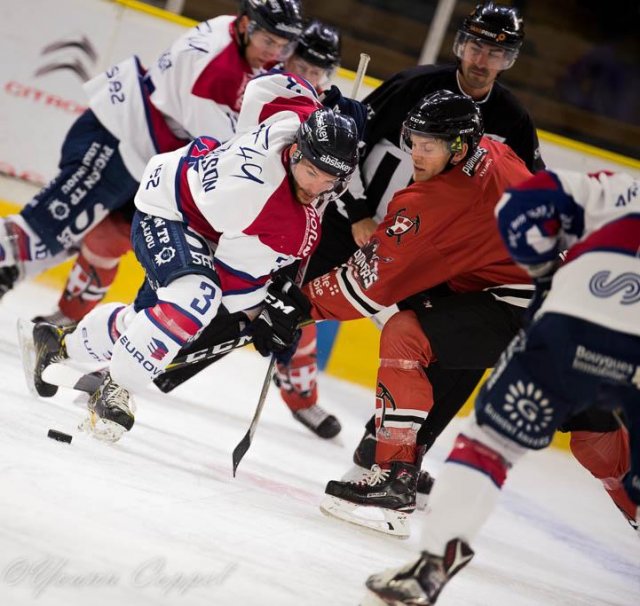 Photo hockey match Chamonix  - Angers  le 19/09/2017