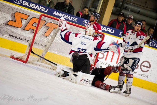 Photo hockey match Chamonix  - Angers  le 19/09/2017