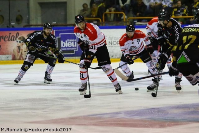 Photo hockey match Rouen - Bordeaux le 19/09/2017