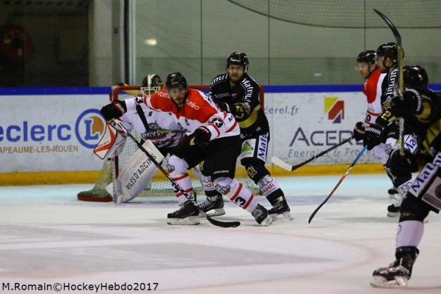 Photo hockey match Rouen - Bordeaux le 19/09/2017