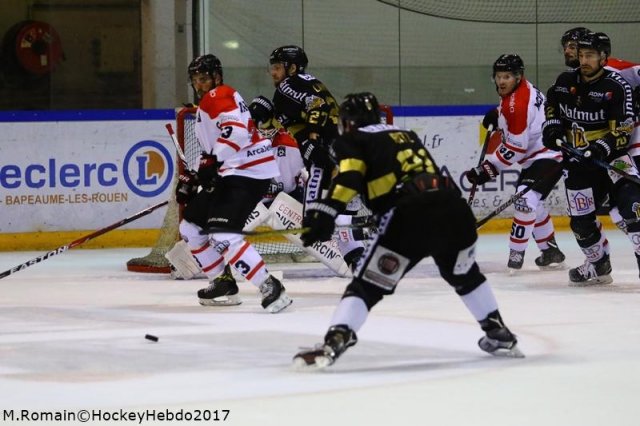 Photo hockey match Rouen - Bordeaux le 19/09/2017