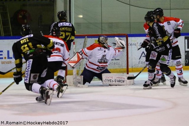 Photo hockey match Rouen - Bordeaux le 19/09/2017