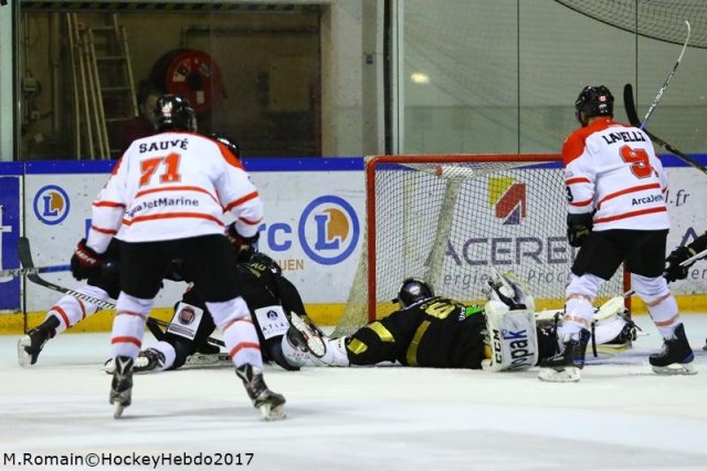 Photo hockey match Rouen - Bordeaux le 19/09/2017