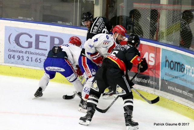 Photo hockey match Nice - Lyon le 19/09/2017