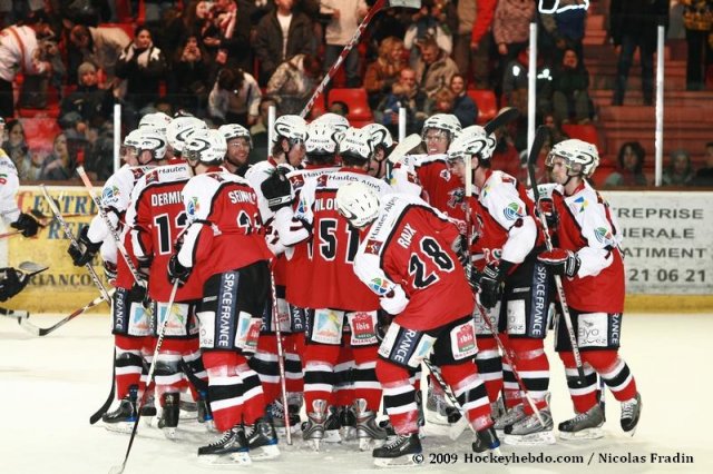 Photo hockey match Briançon  - Rouen le 21/02/2009