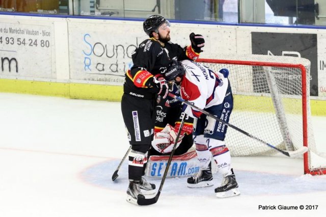 Photo hockey match Nice - Angers  le 01/10/2017