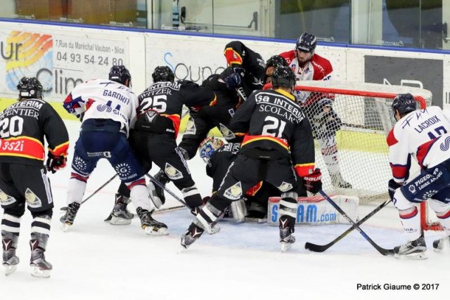 Photo hockey match Nice - Angers  le 01/10/2017