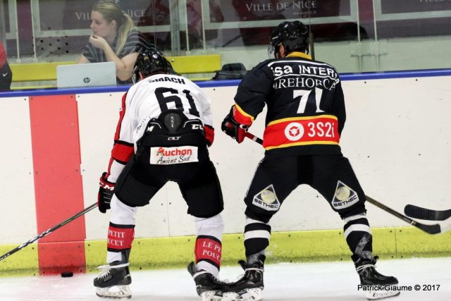 Photo hockey match Nice - Amiens  le 06/10/2017