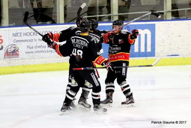 Photo hockey match Nice - Amiens  le 06/10/2017
