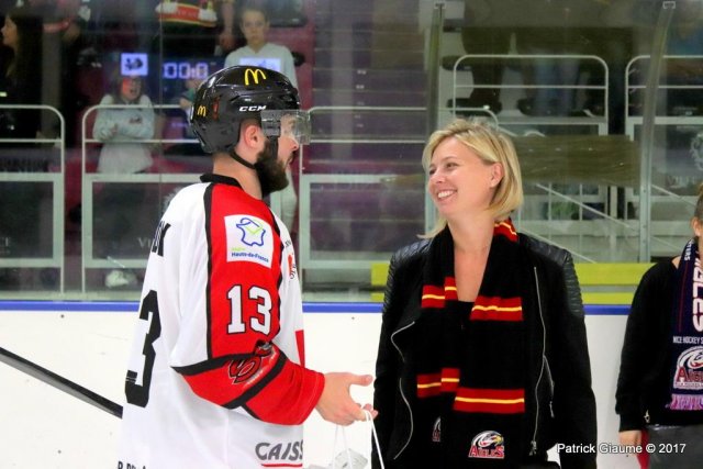 Photo hockey match Nice - Amiens  le 06/10/2017