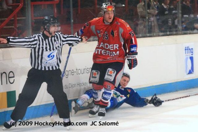 Photo hockey match Grenoble  - Dijon  le 22/02/2009