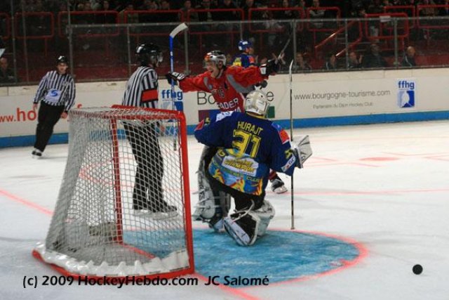 Photo hockey match Grenoble  - Dijon  le 22/02/2009