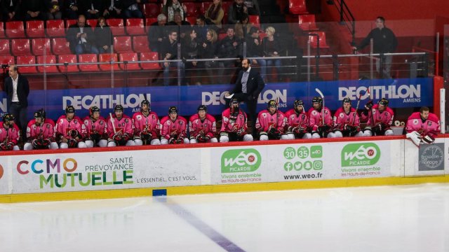 Photo hockey match Amiens  - Bordeaux le 10/10/2017