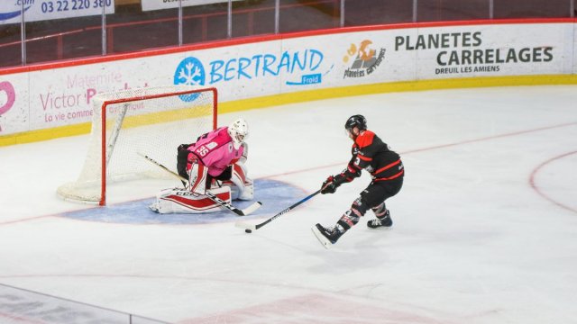 Photo hockey match Amiens  - Bordeaux le 10/10/2017