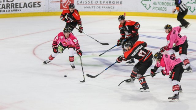 Photo hockey match Amiens  - Bordeaux le 10/10/2017