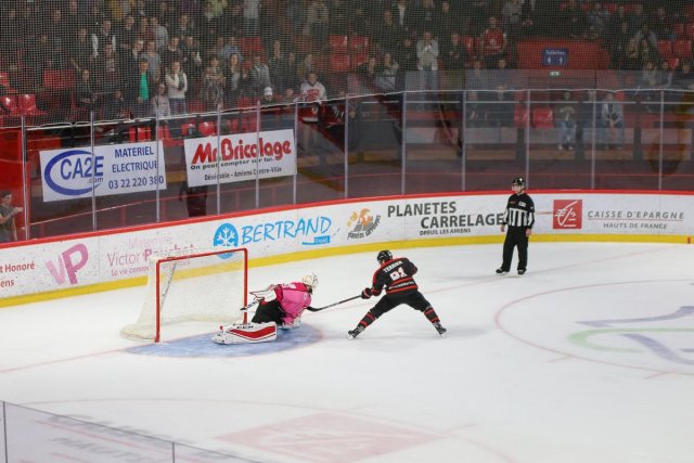 Photo hockey match Amiens  - Bordeaux le 10/10/2017