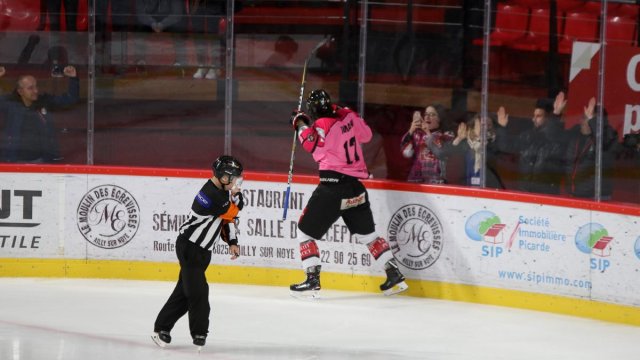 Photo hockey match Amiens  - Bordeaux le 10/10/2017