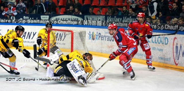Photo hockey match Grenoble  - Rouen le 13/10/2017