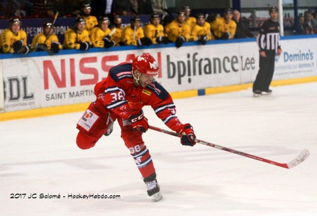 Photo hockey match Grenoble  - Rouen le 13/10/2017