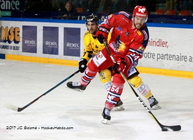 Photo hockey match Grenoble  - Rouen le 13/10/2017