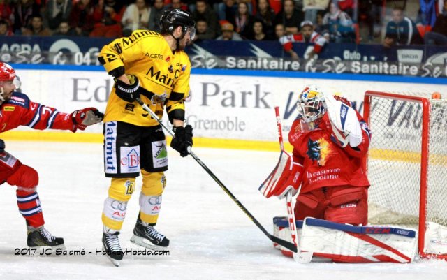 Photo hockey match Grenoble  - Rouen le 13/10/2017