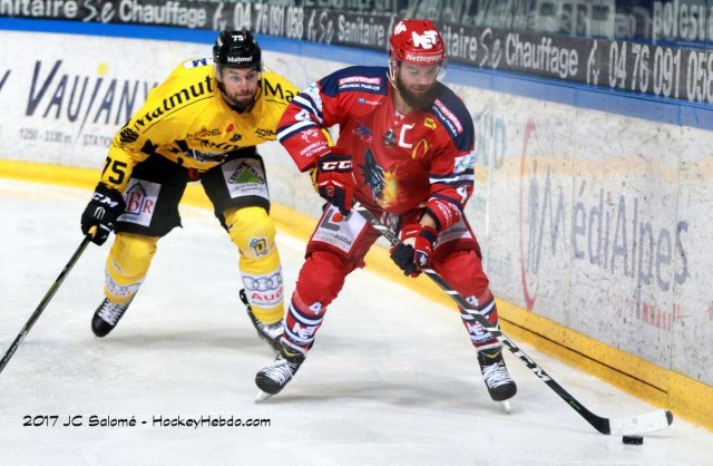 Photo hockey match Grenoble  - Rouen le 13/10/2017