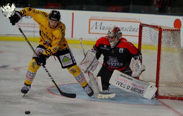 Photo hockey match Bordeaux - Rouen le 17/10/2017