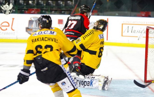 Photo hockey match Bordeaux - Rouen le 17/10/2017