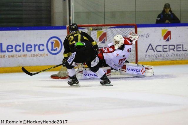 Photo hockey match Rouen - Amiens  le 20/10/2017