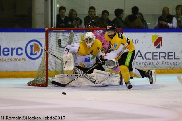 Photo hockey match Rouen - Strasbourg  le 29/10/2017