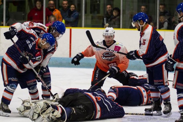 Photo hockey match Clermont-Ferrand - Montpellier  le 28/10/2017