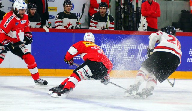 Photo hockey match Switzerland - Canada le 08/11/2017