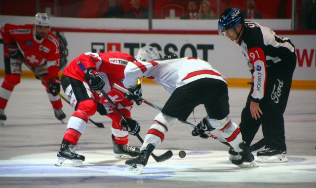 Photo hockey match Switzerland - Canada le 08/11/2017
