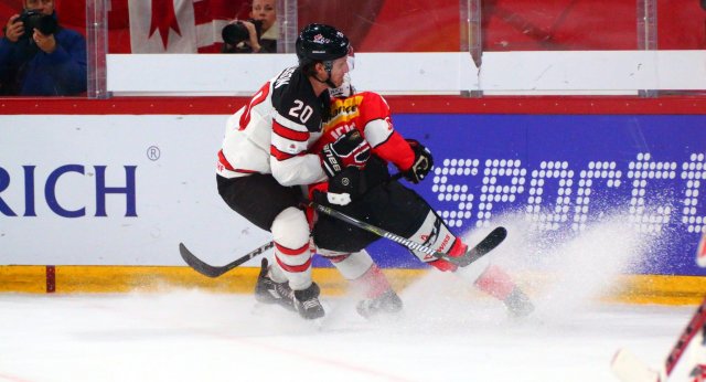 Photo hockey match Switzerland - Canada le 08/11/2017
